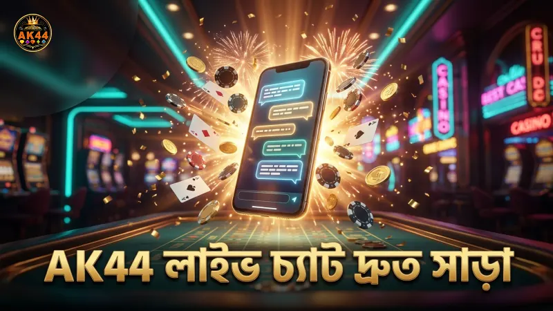 AK44 লাইভ চ্যাট দ্রুত সাড়া দেয় গড়ে ৩০ সেকেন্ডে।