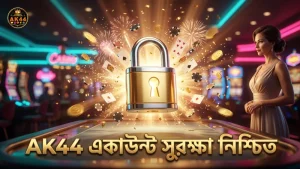 AK44 প্ল্যাটফর্মে একাউন্ট সুরক্ষার জন্য উন্নত এনক্রিপশন ব্যবহৃত।
