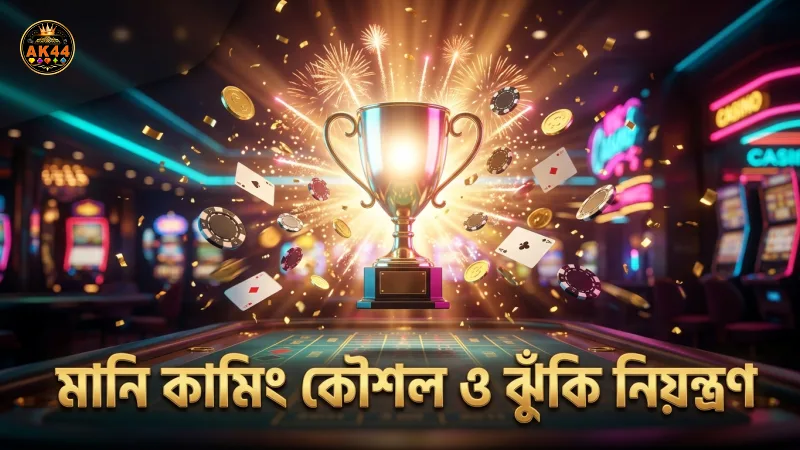 মানি কামিং জেতার কৌশলে ঝুঁকি নিয়ন্ত্রণ ও বোনাস ব্যবহারের গুরুত্ব।