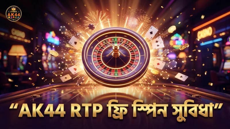 AK44 প্ল্যাটফর্মে সুপার এসের RTP ও ফ্রি স্পিন ফিচার।